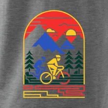 Cyklista na horách - logo