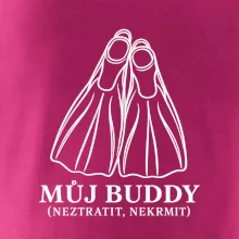 Můj buddy dvě překřížené potápěčské ploutve