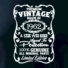 Vintage Etiketa - 1962