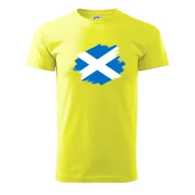 Skotská vlajka kreslená štetcem