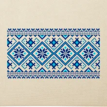 Ukrajinský vzor - modrý
