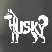 Husky nápis v těle