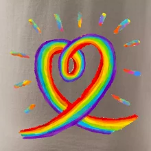 Srdce pride duha kreslená