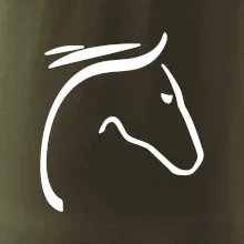 Kůň - hlava silueta