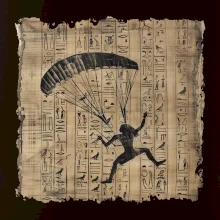 Egyptské hieroglyfy paraglide