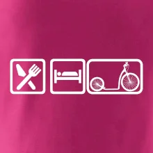 Eat sleep koloběžka velké a malé kolo Eat sleep koloběžka velké a malé kolo