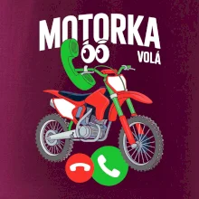 Karikatura motorka cross volá