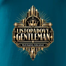 Listopadový gentleman zlatý art deco motiv