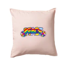 Peace nápis duhový