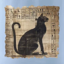 Egyptské hieroglyfy kočka