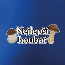 Nejlepší houbař - nápis s houbama