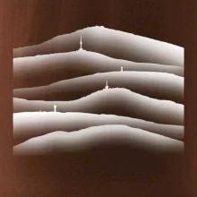 Stínované siluety Českých hor