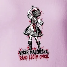 Streetart - Večer malérečka, ráno léčím opicu