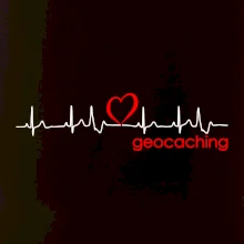 Moje srdce bije pro Geocaching -text