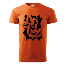 Border kolie siluety