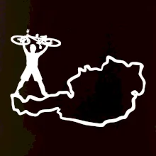 Cyklista - Mapa Rakouska