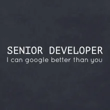 Senior developer google better than you
