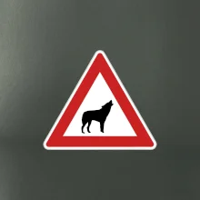 Dopravní značka - Pozor vlk