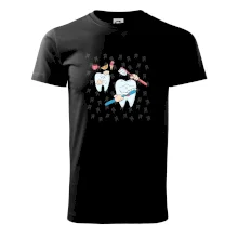 Zubařské tričko - kartáček a jídlo