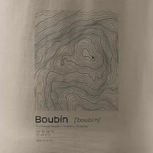 Boubín - vrstevnice v obdélníku