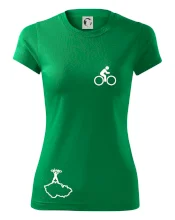 Mapa ČR + kolo na prsu