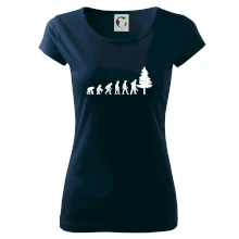 Evoluce dřevorubec - pila a strom