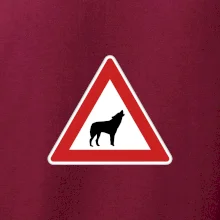Dopravní značka - Pozor vlk