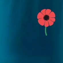 Vlčí mák ikonka na prsu