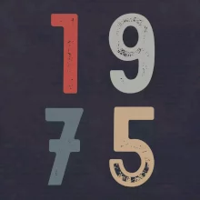 Vintage číslice 1975