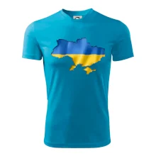 Ukrajina vlajka mapa