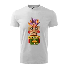 Mayové maska s peřím