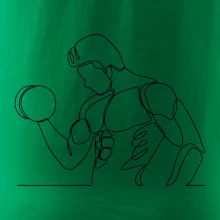 Fitness muž jedním tahem