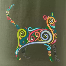 Kočka barevné křivky