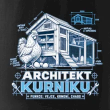 Architekt kurníku technický výkres