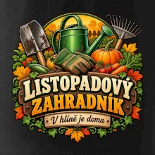 Listopadový zahradník v hlíně je doma