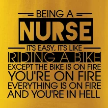 Being a nurse - bike
