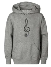 Houslový klíč kreslený