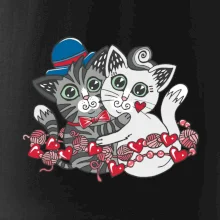 Kočky v objetí (Pecka design)