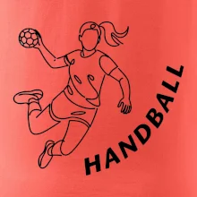 Handball nápis šikmo