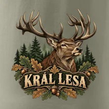 Král lesa majestátní jelen s parožím