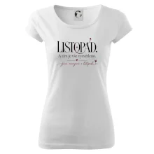 Listopad a tím je vše vysvětleno typografie s vínem
