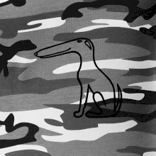 Barzoj obrys černý  (Moňas)