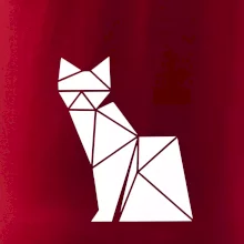 Origami kočka z boku Origami kočka z boku