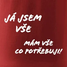 Nápis mám vše co potřebuji