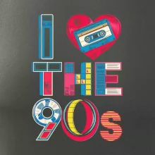 I love 90s - srdce a kazeta