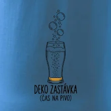 Deko zastávka čas na pivo sklenice s potápěčskými bublinami