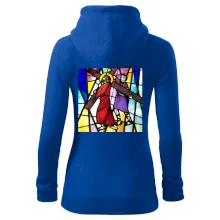 Vitráž - Ježíš a kříž