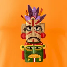 Mayové maska s peřím