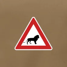 Dopravní značka - Pozor lev