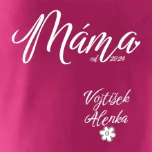 Máma od roku + jména dětí dole vlevo